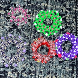 Pony/Kandi beaded cuff bracelet